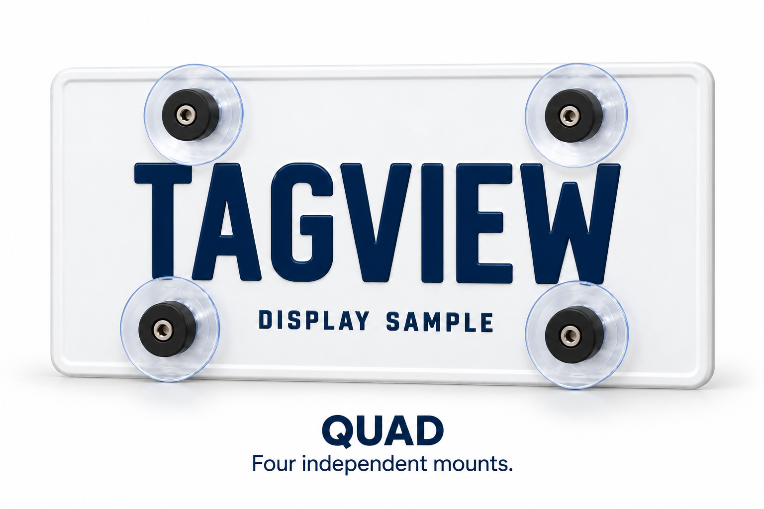 TagView Quad concept with four independent suction-cup mounts